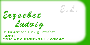 erzsebet ludvig business card