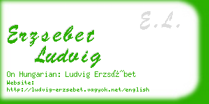 erzsebet ludvig business card